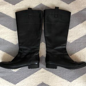 Ralph Lauren black riding boots